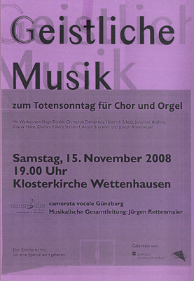 2008_11_15 Geistliche Musik zum Totensonntag, Wettenhausen
